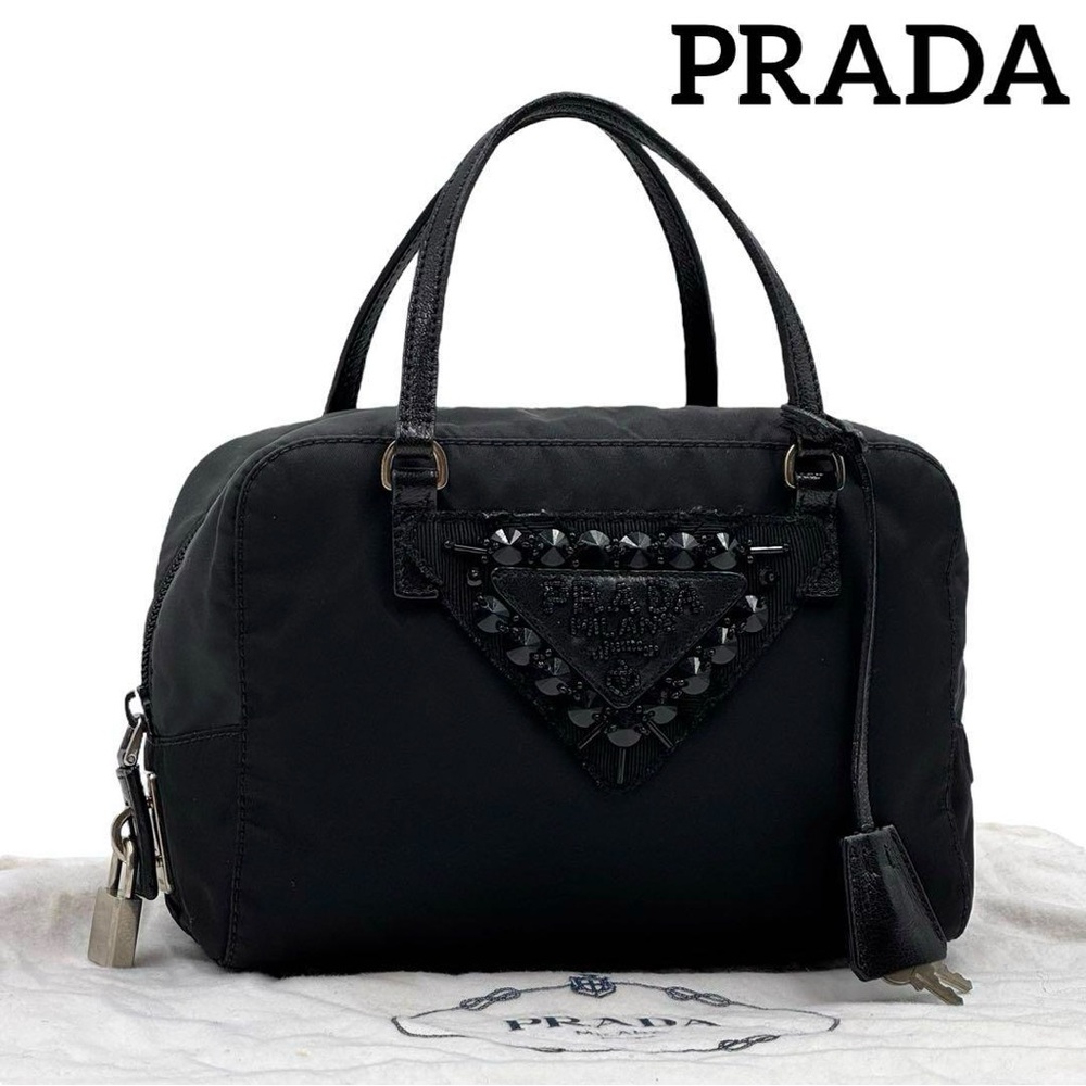 PRADA Prada Handbag Mini Bag Beaded Bag Beaded Embroidery excellent condition
